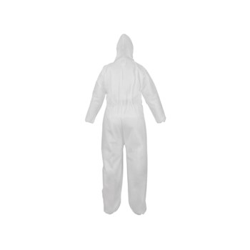 Global Glove Frogwear Disposable General Purpose Coveralls NW-SMS300COV-XL - Size XL - White - 02708