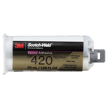3M Scotch-Weld DP420NS 7100320001 Black Epoxy Adhesive - 50 mL Cartridge - 75654