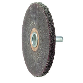 Weiler Polyflex 35310 Wheel Brush - 3 in Dia - Encapsulated Crimped Steel Bristle