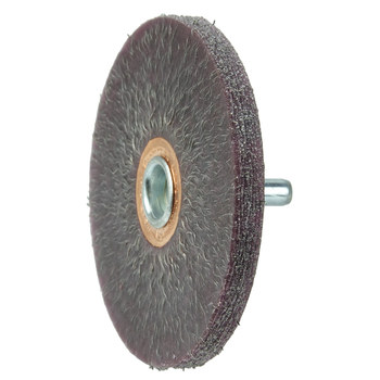 Weiler Polyflex 35315 Wheel Brush - 3 in Dia - Encapsulated Crimped Steel Bristle