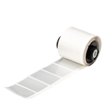 Picture of Brady Silver Tamper-Evident Vinyl Thermal Transfer PTL-31-352 Die-Cut Thermal Transfer Printer Label Roll (Main product image)