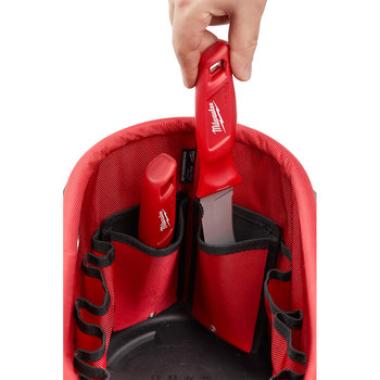 Milwaukee Red/Black/Gray Ballistic Material Underground Oval Bag - 14.57 Length - 8.27 Wide - 48-22-8275