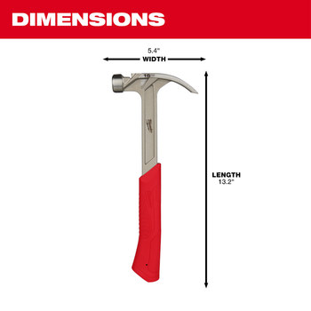 Milwaukee Forged Steel Hybrid Claw Hammer 48-22-9018, I-Beam