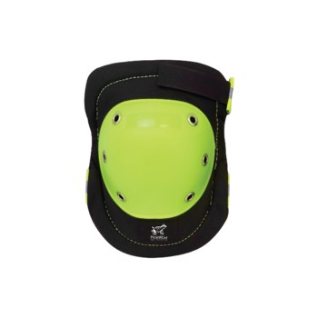 Global Glove FrogWear Knee Pad KP401 - Size One Size Fits All - Black/Yellow - 02642