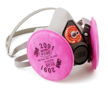 Picture of 3M 6000 Series 6100Q Small Probed Reusable Respirator Assembly (Main product image)