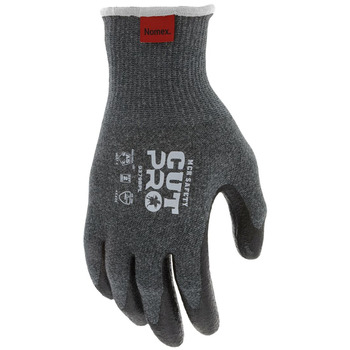 MCR Safety DuPont Nomex CutPro Black Small Work Gloves - A5 Cut Resistance - Bi-Polymer Palm Coating - 9379BPS
