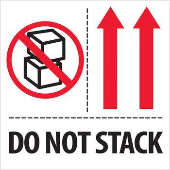 Picture of Tape Logic Red/White/Black Semi-Gloss Coated Paper 11175 International Safe-Handling Labels (Main product image)