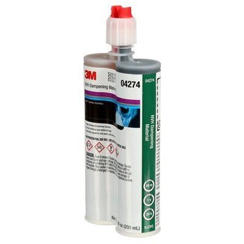 3M Duramix 04274 Adhesive/Sealant Black, Clear Liquid 200 mL Cartridge