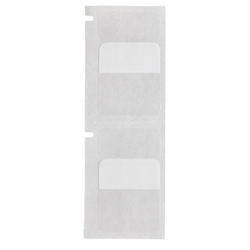Picture of Brady Black on White, Clear Vinyl Thermal Transfer M4-211-RO-427 Self-Laminating Wrap Around Labels (Main product image)