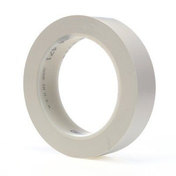 3M 471 White Marking Tape - 1 in Width x 36 yd Length - 5.2 mil Thick - 03136