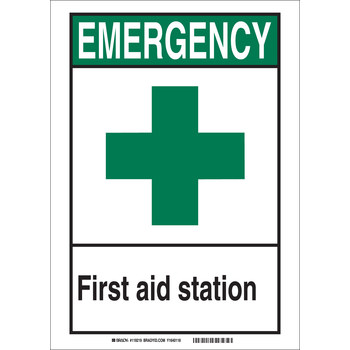 Picture of Brady B-401 High Impact Polystyrene Rectangle Fire Safety Sign part number 119220 (Main product image)