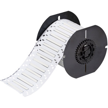 Brady PermaSleeve B33D-94-2-344 Die-Cut Printer Sleeve - 2 in x 0.182 in - Polyolefin - White - B-344 - 98160