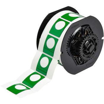 Brady B30EP-167U-593-GN Die-Cut Printer Label Roll - 1.5 in x 1.2 in - Polyester - Green - B-593 - 21143