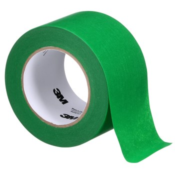 3M Green UV Resistant Masking Tape - 72 mm Width x 55 m Length
