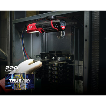 Milwaukee M12 2351-20 Stick Light - LED - Red/Black - 30457