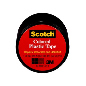 Picture of 3M Scotch 191BK Colored Plastic Tape 00021 (Main product image)