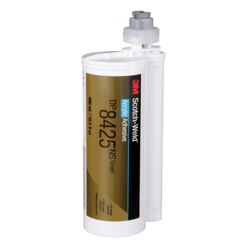 3M Scotch-Weld 7100078166 Green Two-Part Duo-Pak Long Open Time Structural Adhesive - 490 mL Dual Cartridge - 81302