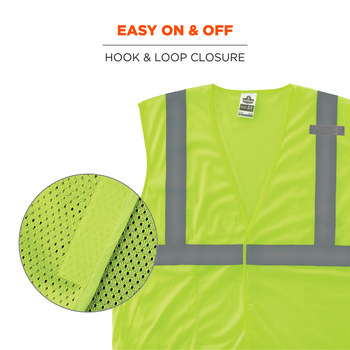 Ergodyne Glowear High-Visibility Vest 8210HL 21025 - Size Large/XL - High-Visibility Lime