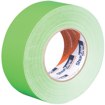 Shurtape PC 619 Fluorescent Green Duct Tape - 48 mm Width x 55 m Length - 9 mil Thick - SHURTAPE 166122