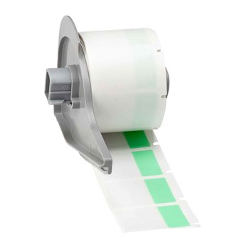 Picture of Brady M710 Green, Clear Vinyl Thermal Transfer M7-31-427-GN Self-Laminating Wire & Cable Labels (Main product image)