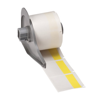 Picture of Brady Clear / Yellow Self-Extinguishing, Self-Laminating Vinyl Thermal Transfer M71-32-427-YL Die-Cut Thermal Transfer Printer Label Roll (Main product image)