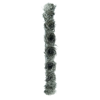 Weiler 08345 Wheel Brush - 6 in Dia - Knotted - Standard Twist Stainless Steel Bristle