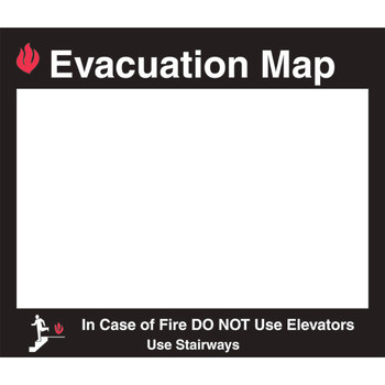 Picture of Brady Acrylic Black / Red / Transparent Evacuation Map Holder part number 102853 (Main product image)