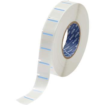 Brady THT-179-494-BL Thermal Transfer Printable Labels - 1 in x 1 in - Polyester - Blue / White - B-494 - 60876