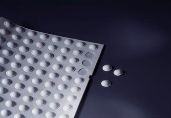 3M Bumpon SJ5402 White Bumper/Spacer Pad - Hemispherical Shaped Bumper - 0.312 in Width - 0.085 in Height - 24226