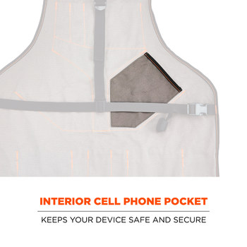 Ergodyne Arsenal Reusable Apron 5704 13694 - Size Adjustable (28-58 in) - Gray