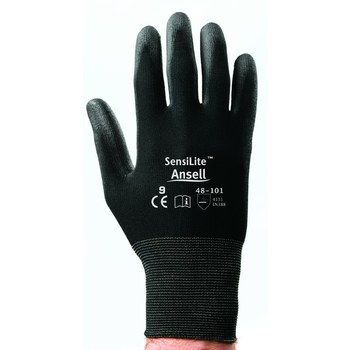 6 Pairs Ansell Sensilite Polyurethane Palm Coated Gloves 48-101 Size 6 