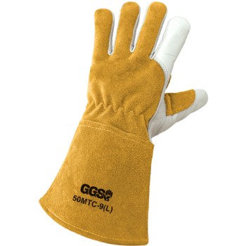 Global Glove 50MTC Small Grain Cowhide Welding Gloves - Keystone Thumb - 50MTC-7