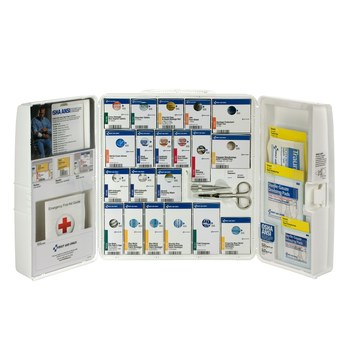 First Aid Only First Aid Cabinet - 13 in Length - Plastic Case Construction - 092265-90659