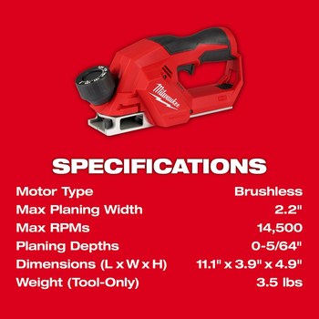 Milwaukee M12 Planer 2524-20