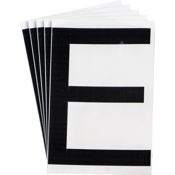 Picture of Brady Toughstripe Black Indoor Polyester 121715 Letter Label (Main product image)