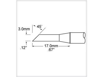 Picture of Metcal Smartheat - PHT-754487F Soldering Tip (Main product image)