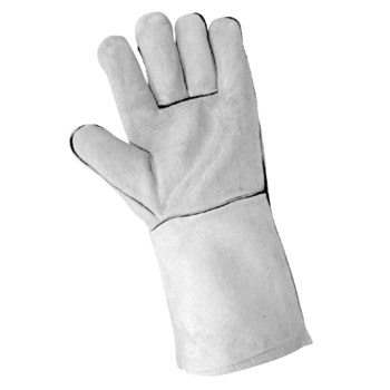 Global Glove 1200GE Gray Large Split Welding Glove - Wing Thumb - 1200GE/LG