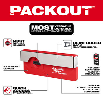 Milwaukee PACKOUT Belt Clip Rack 48-22-8344