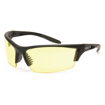 Picture of Honeywell Instinct S2822XP Amber Black Universal Polycarbonate Safety Glasses (Main product image)