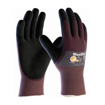 Picture of PIP MaxiDry 56-425 Black/Purple Medium Lycra/Nylon Work Gloves (Main product image)