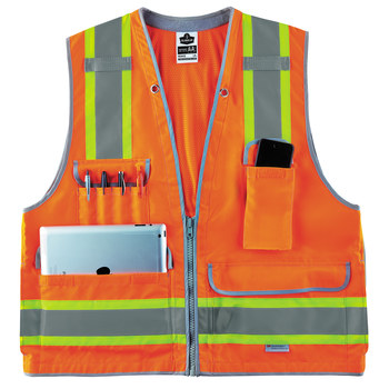 Ergodyne Glowear High-Visibility Vest 8254HDZ 21455 - Size Large/XL - High-Visibility Orange