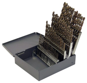 Picture of Cleveland 2213 #1-#60 135° Right Hand Cut M42 High-Speed Steel - 8% Cobalt NAS 907 TYPE J Jobber Drill C70366 (Main product image)