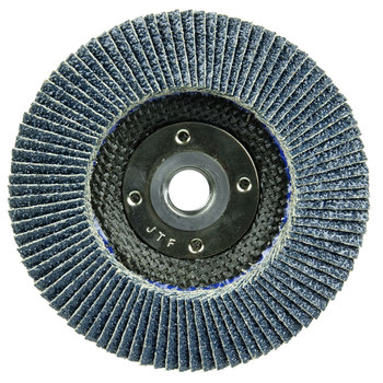 Weiler Tiger Paw Type 29/Angled Flap Disc 51065 - Alumina Zirconia - 4 1/2 in - 40 - Coarse