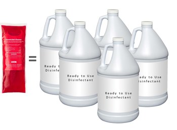 Wearwell PortionPac Disinfectant Concentrate - Liquid 5 oz Bag - 205.5G.CARTON