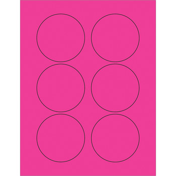 Tape Logic LL195PK Circle Laser Labels 3 in x 3 in Permanent Acrylic