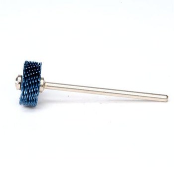 3M Scotch-Brite Ceramic RB-ZB Radial Bristle Brush - Super Fine Grade - 1/16 in Center Hole - 9/16 in Outside Diameter - 27616