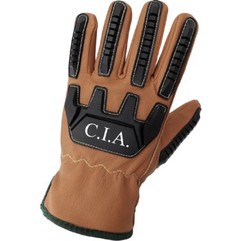 Global Glove CIA3800 Brown Large Cut-Resistant Gloves - ANSI A4 Cut Resistance - CIA3800-9(L)