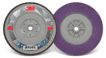 3M 769F Type 27 Flap Disc 05940 - Aluminum Oxide/Ceramic PSG - 7 in - 40+ - Coarse