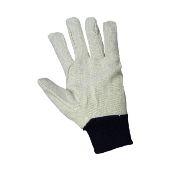 Global Glove C120 White Large Canvas/Cotton Work Gloves - Wing Thumb - C120/LG