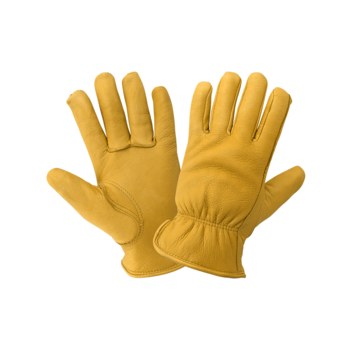 Global Glove 3200DTH Gold Large Grain Deerskin Leather Driver's Gloves - Keystone Thumb - 3200DTH-9